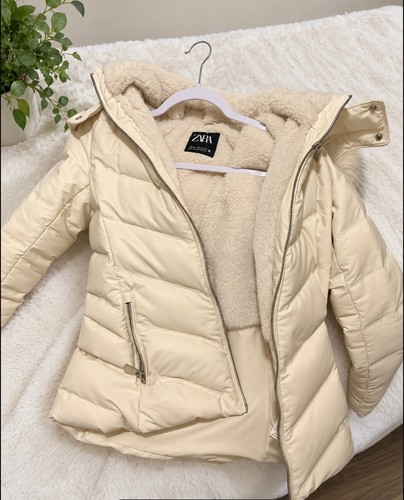 Zara women cream - women's, puffer