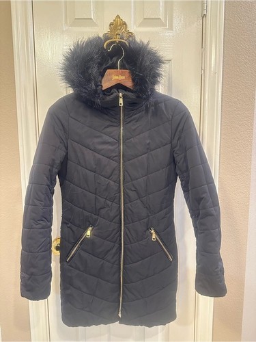 Black faux fur trim - h&m,