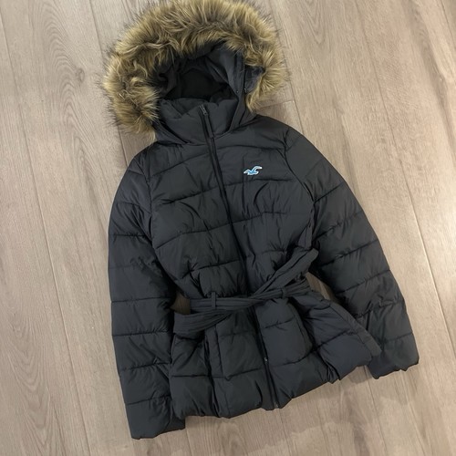 Puffer coat faux fur - coat, hood