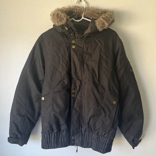 Snow puffer jacket fur trim - jacket,