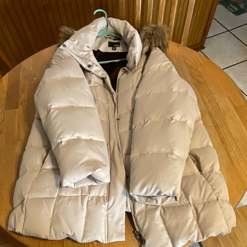 Women 2x beige hooded - beige,