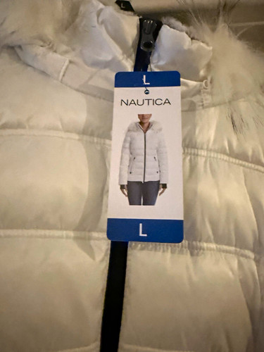 Nautica women white hooded - nautica, women’s