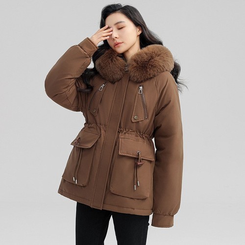 Women puffer parka jacket - parka,