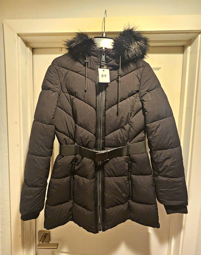 Dkny women black hooded - women's,