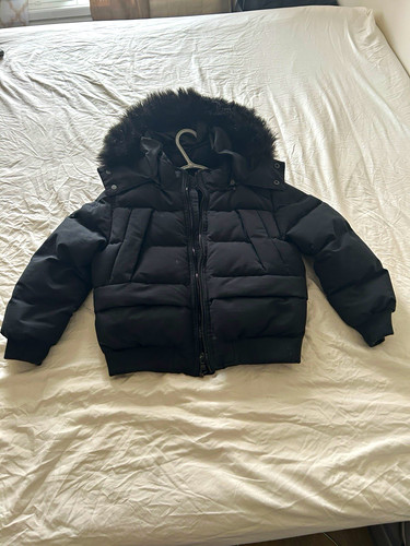 Girls black hooded - jc,