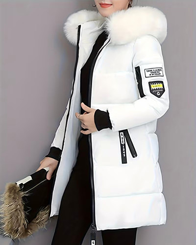Women white hooded - women’s,