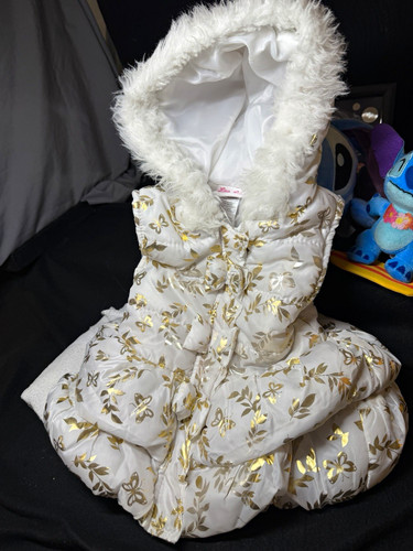 Girls hooded puffer jacket - puffer,