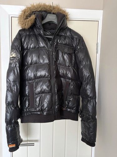 Superdry men black puffer - black,