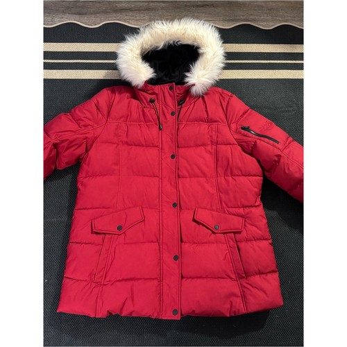 Zeroxposur red quilted - quilted, puffer