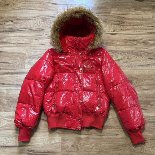 Baby phat red puffer - red, jacket
