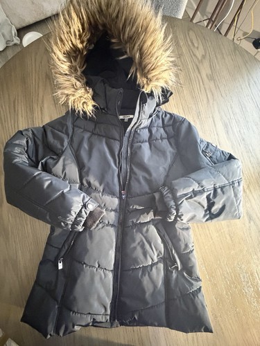 Dkny black hooded puffer - dkny,