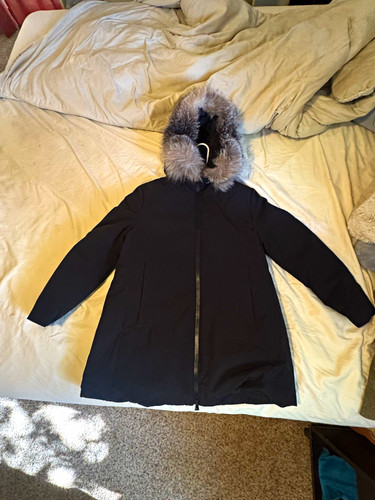 Moncler womens black hooded - moncler,