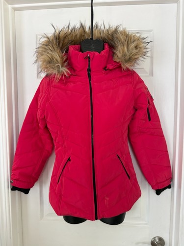 Dkny pink hooded puffer jacket - dkny,