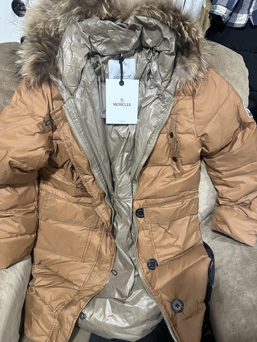 Moncler fur trim hooded coat - hooded,
