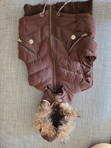 Ecko red brown puffer vest - ecko,