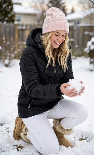 Nautica women black hooded - nautica,