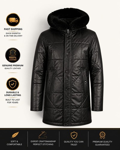Men black faux leather - men's,
