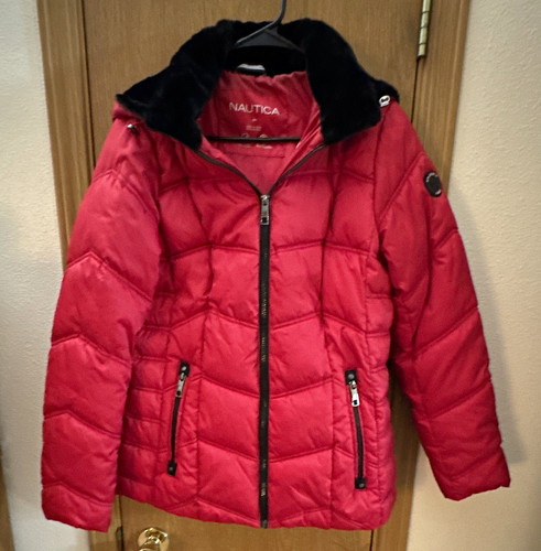 Nautica womens red puffer - nautica,