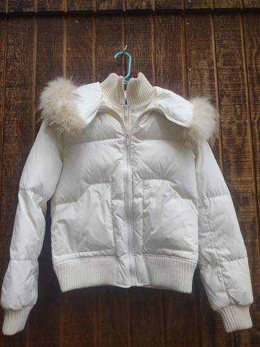 Women white short puffer - women’s,