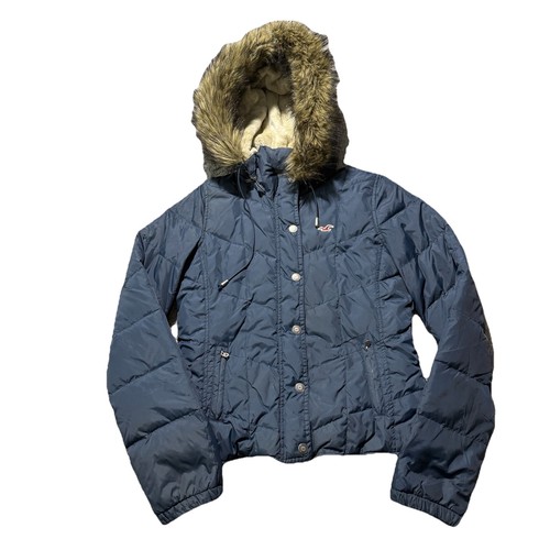 Hollister y2k navy blue down - y2k,