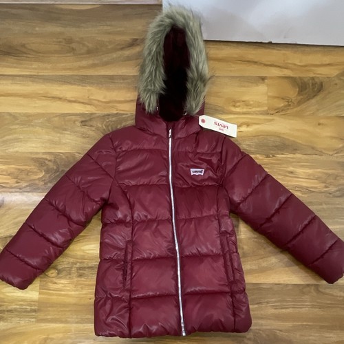 Levi girls burgundy hooded - levi's,