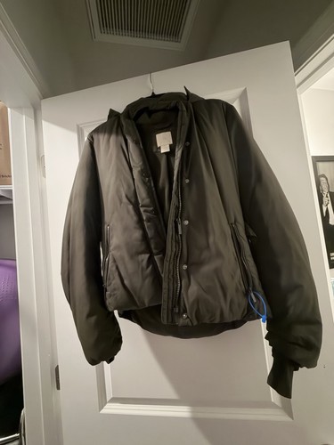 Brown hooded puffer jacket - h&m,