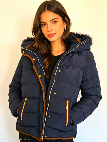Stars black puffer - puffer, jacket