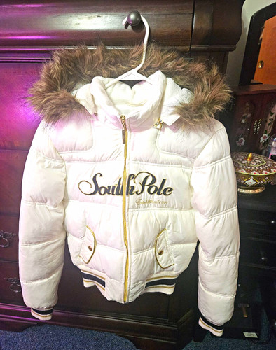 Southpole womens white puffer - southpole,