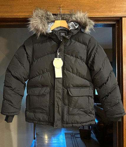 Zshow boys black hooded - 10-12,