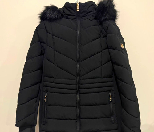 Womens black quilted - quilted, puffer