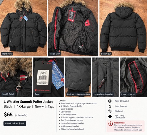 Whistler men 4xl big - 4xl, &