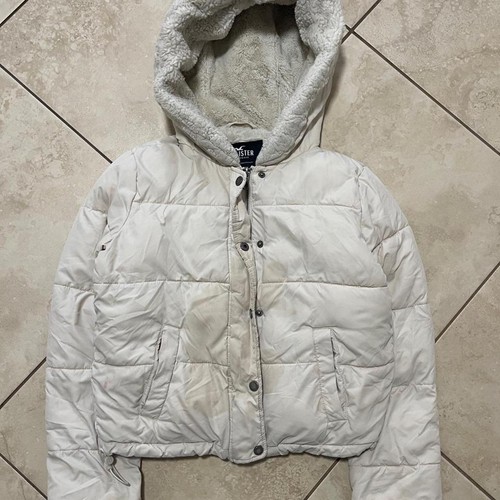 Hollister women white puffer - women's,